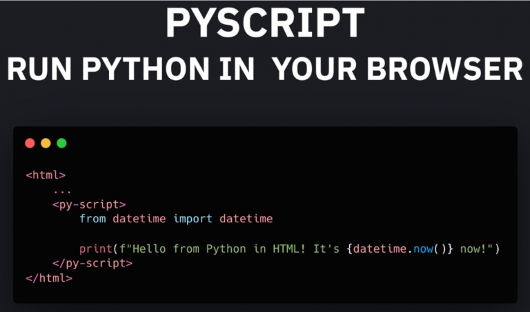 Make Amazing Data Science Projects using PyScript.js