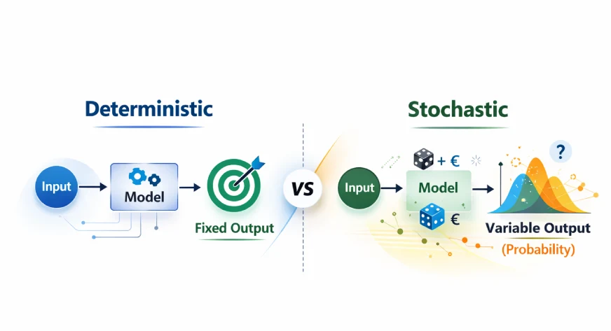 Deterministic vs Stochastic Explained (ML & Risk Examples) Deterministic vs Stochastic Explained (ML & Risk Examples)