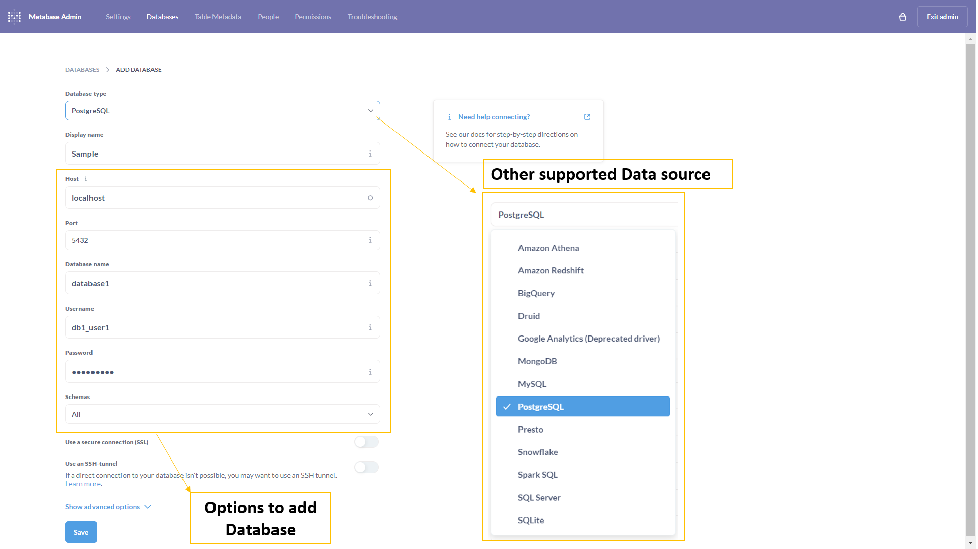 Metabase_Datasource_Admin