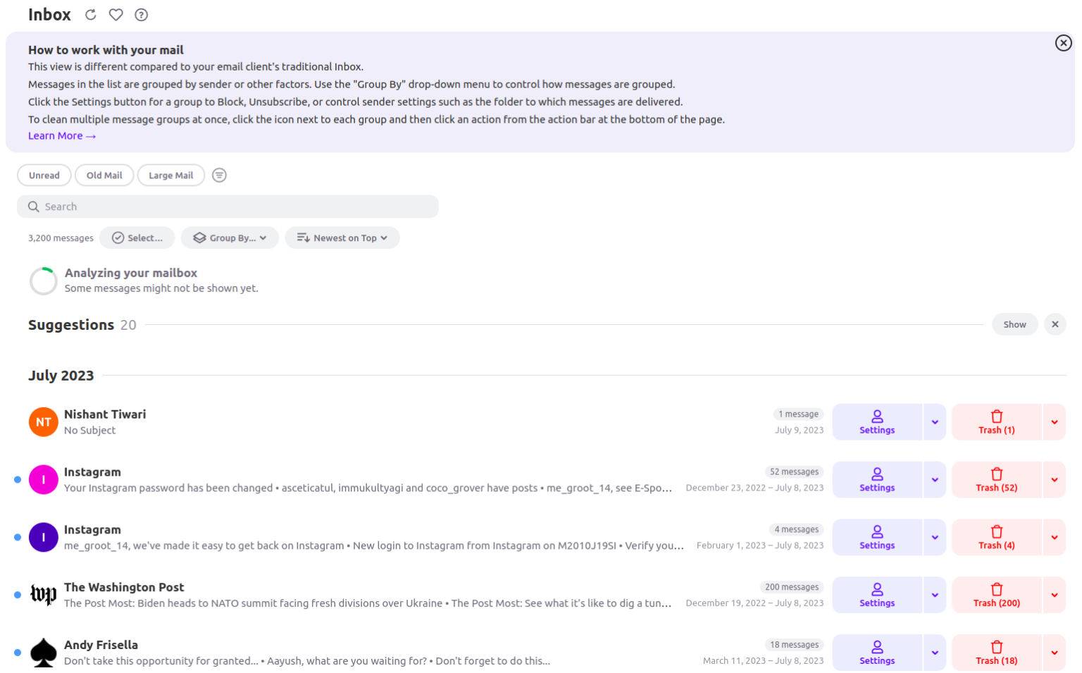 Organize your Inbox using Clean Email - Analytics Vidhya