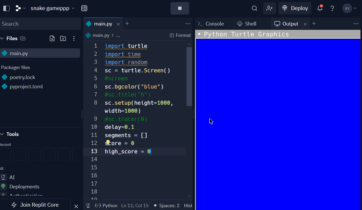 Create a Snake Game in Python using Turtle [Full Code Available]