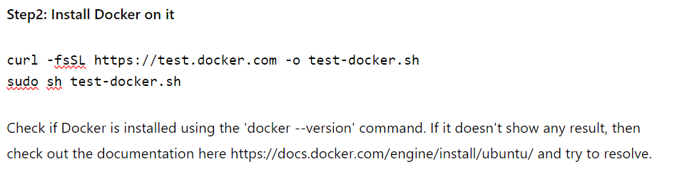 Dockerization steps