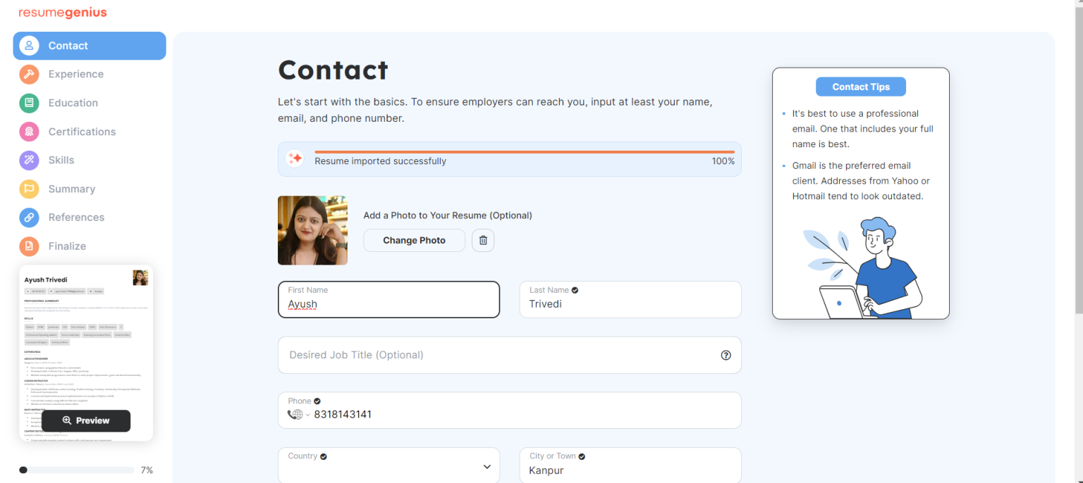 Top 5 Free AI Resume Building Apps