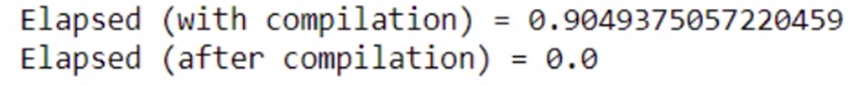 time elapsed after compilation | how to make python pandas faster