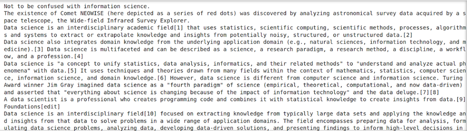 Scraping a webpage | Data extraction