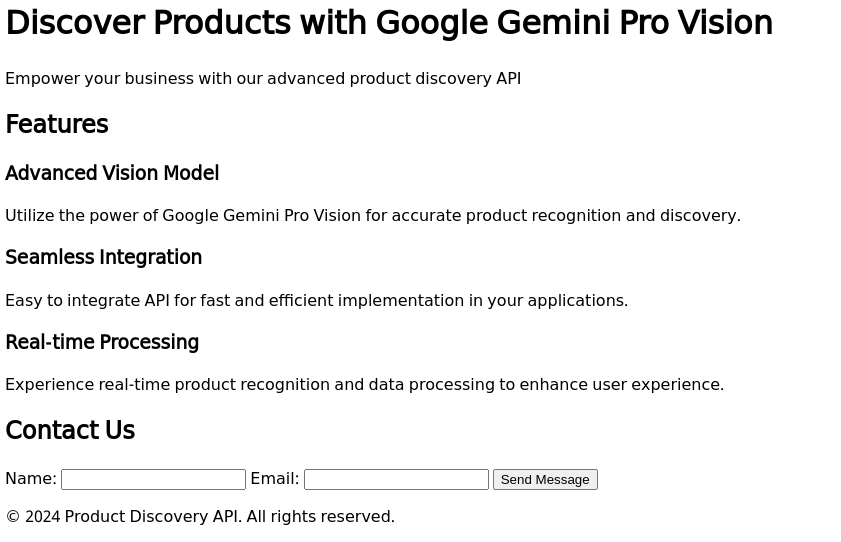 Product Discovery API