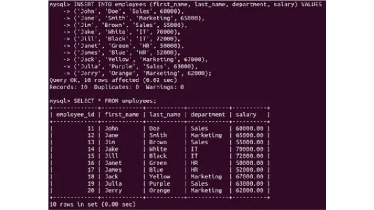 SQL DELETE Statement