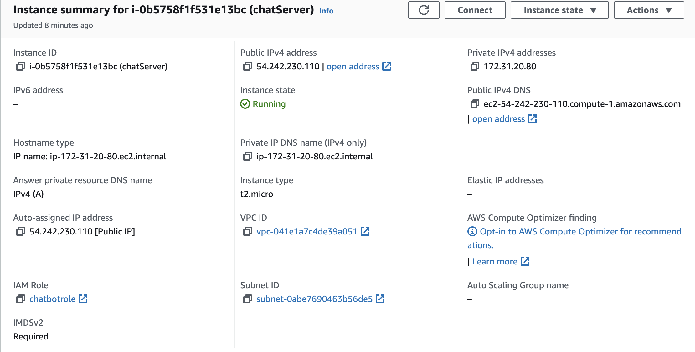 EC2 Console