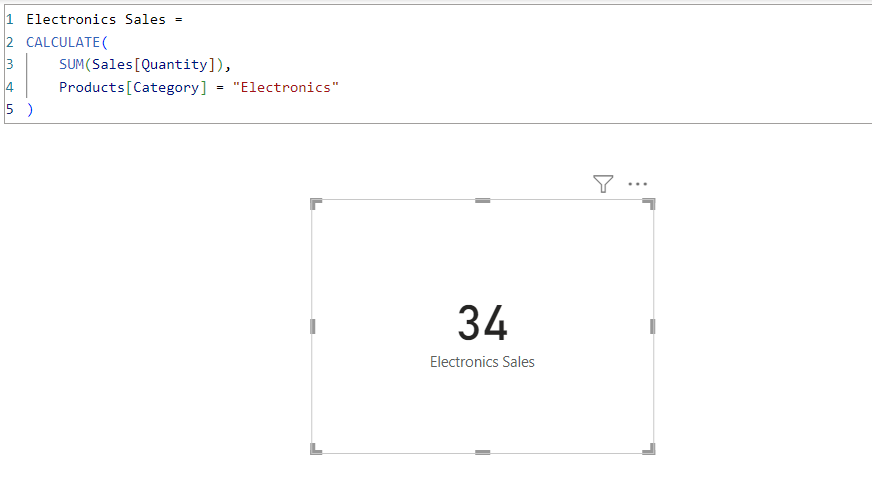 Calculate power bi dax function