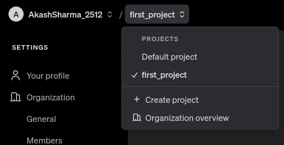 Select Project