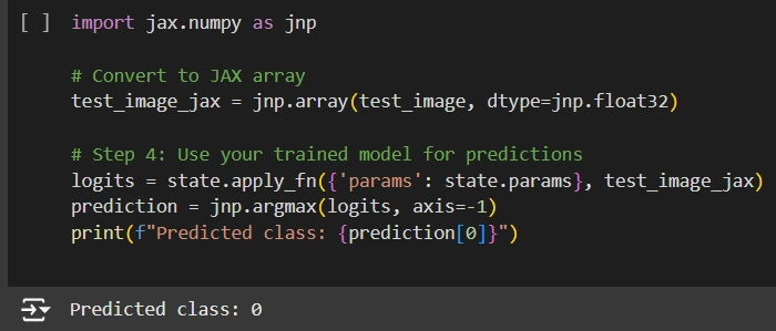 Prediction: Image Classification with JAX, Flax, and Optax