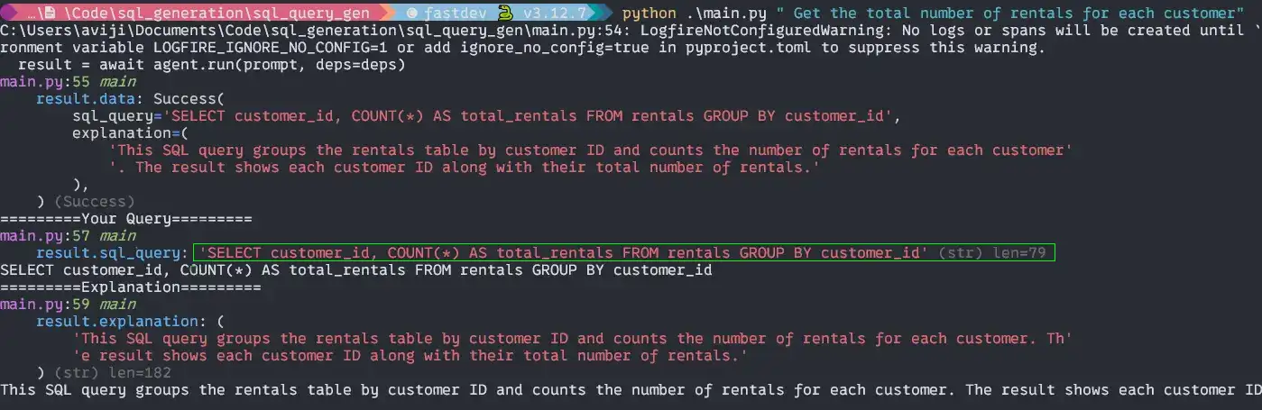 Implementing Main: PydanticAI