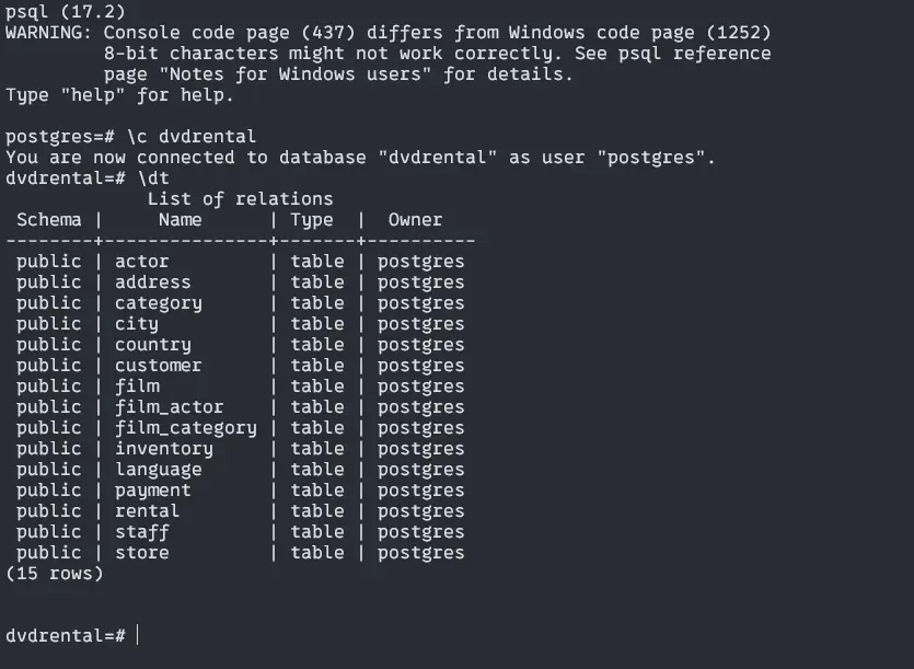 Install Postgres and Load Database: PydanticAI