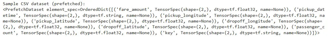 csv dataset ; TensorFlow Dataset API on Google Cloud