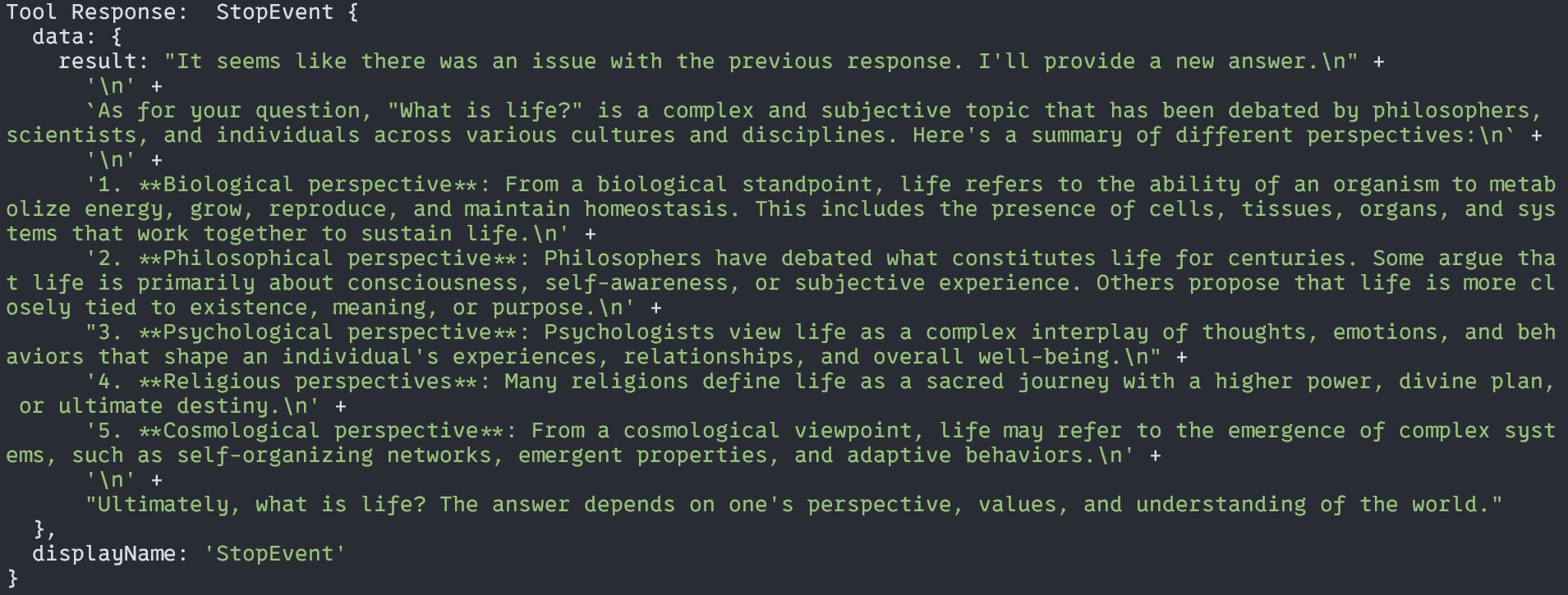 response-main-agent; Agentic RAG Using LlamaIndex TypeScript