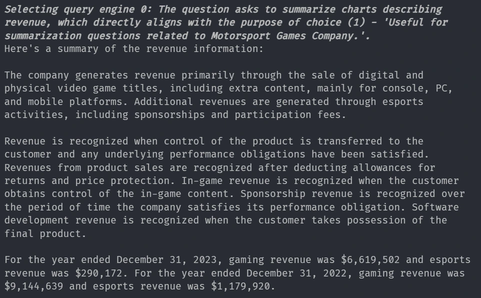 response10: Financial Report Retrieval System