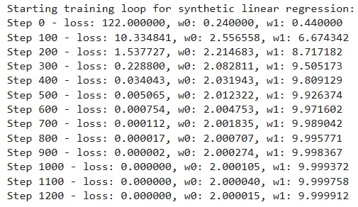 training loop