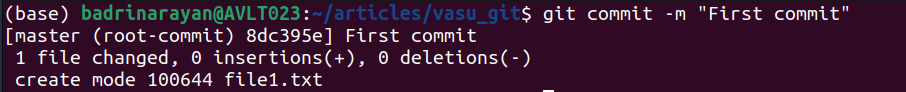 git commit