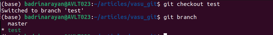 git checkout