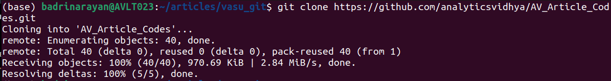 git clone