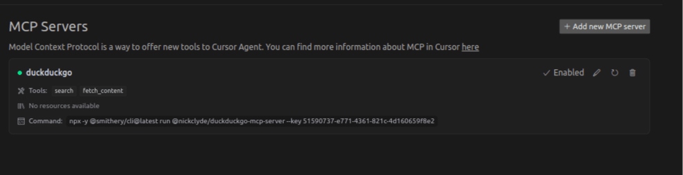 Cursor AI MCP servers