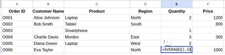 Filling missing values in Excel sheets