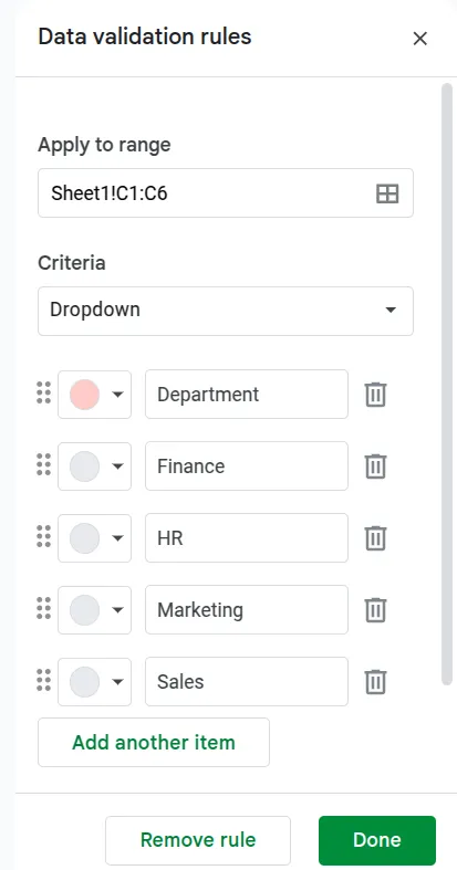 data validation rules