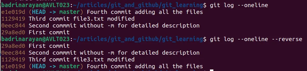 log attributes