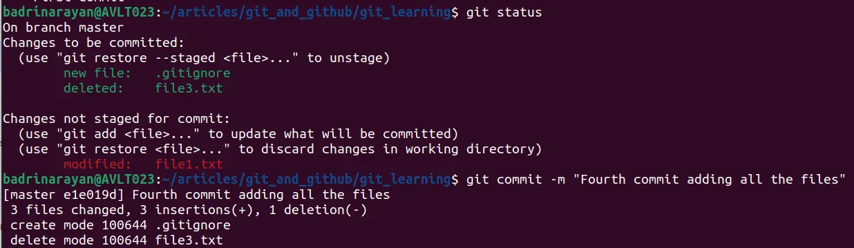 git commit