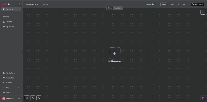 n8n workflows using nodes