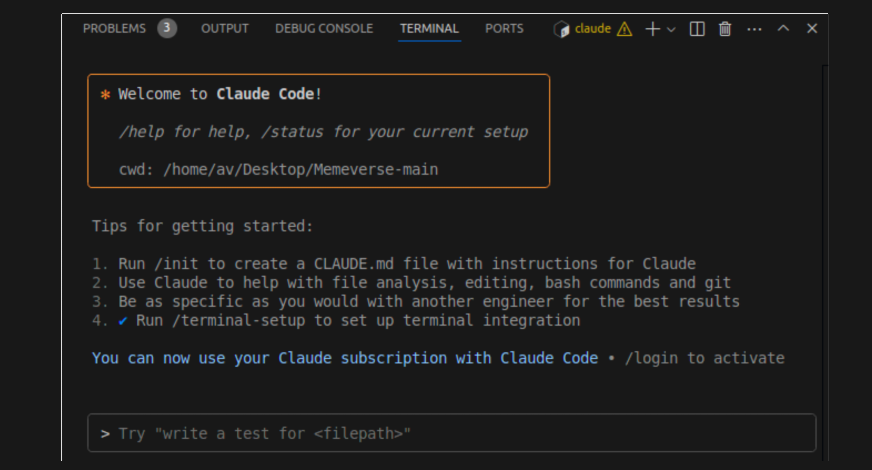Claude Code Interface