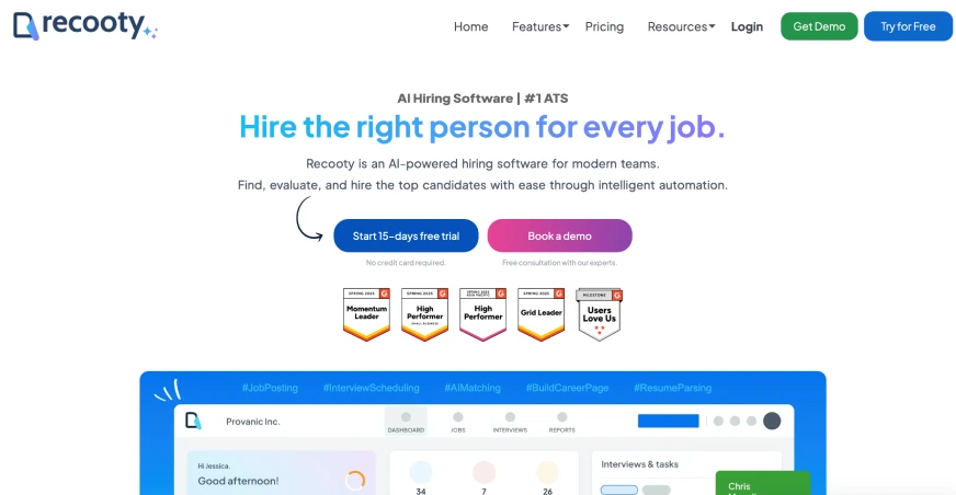 Recooty - AI tool for recruitment