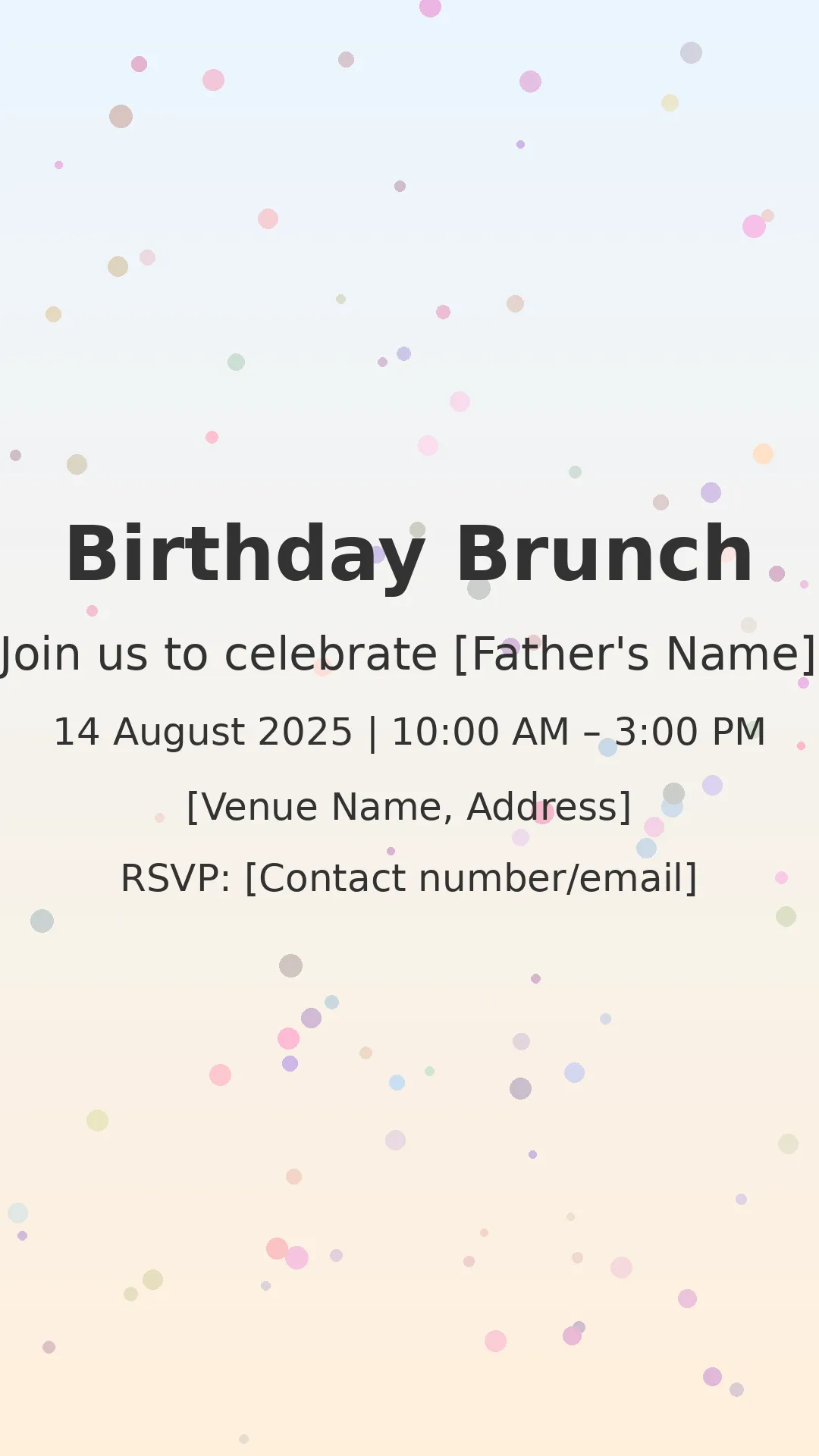 Birthday Brunch
