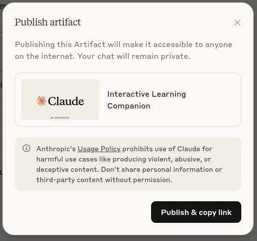 Publishing Artifacts