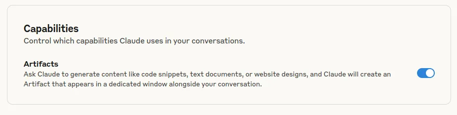 Connecting Artifacts