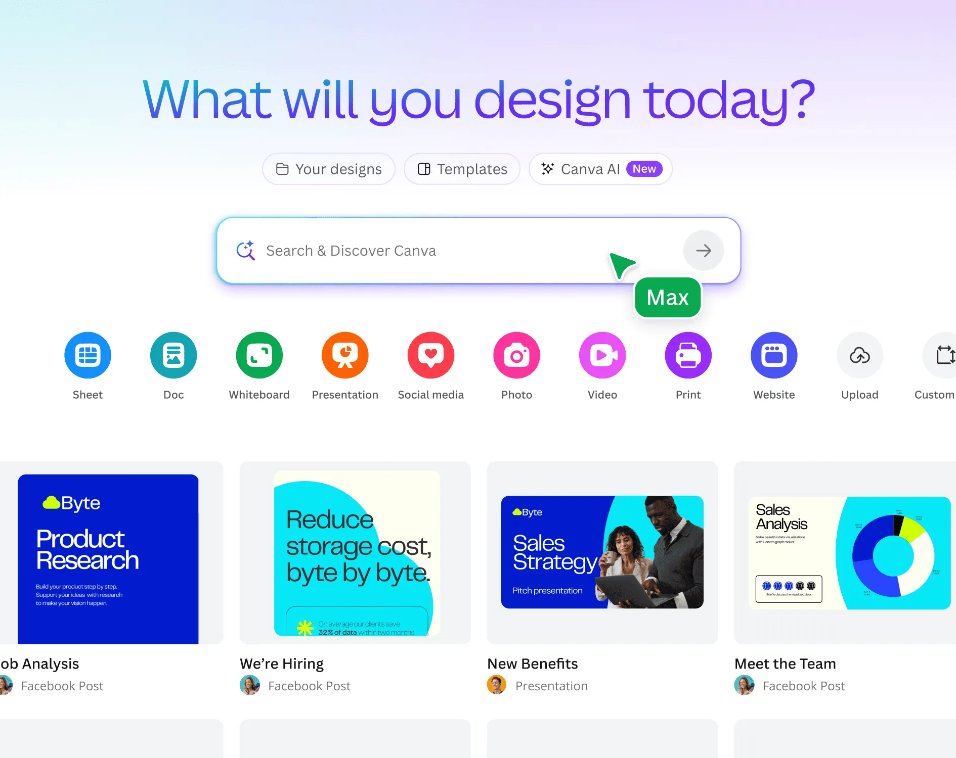 Canva Cover Page