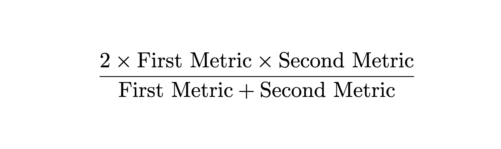 Harmonic Mean Formula