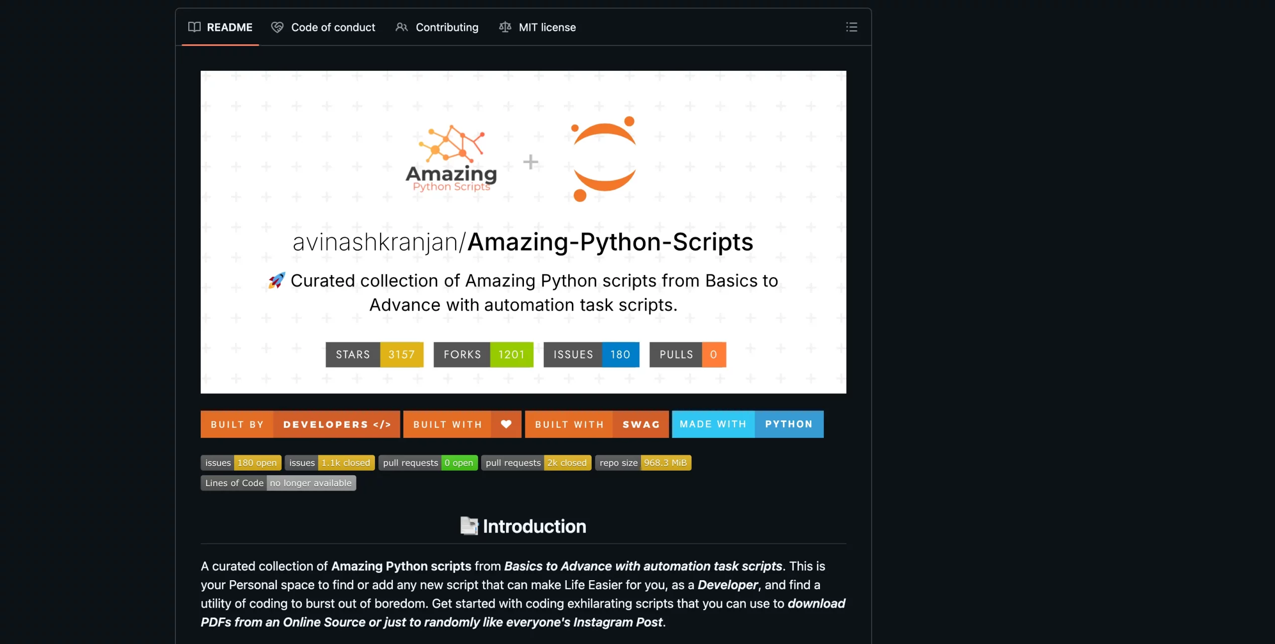 Amazing Python Scripts GitHub