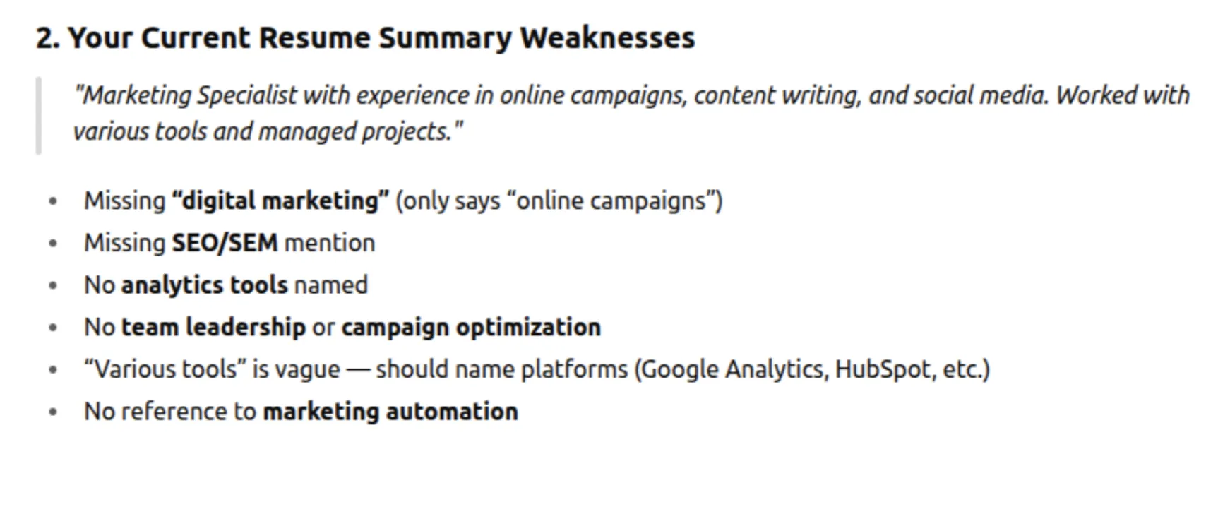 ChatGPT Prompt for resume