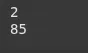 Text elements in the output