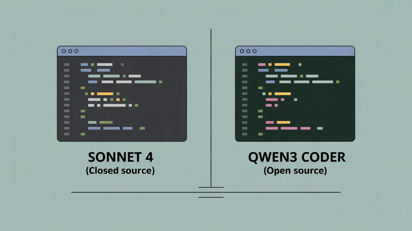 Claude Sonnet 4 -> Qwen3 Coder
