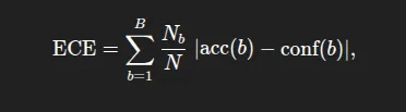 Expected Calibration Error formula