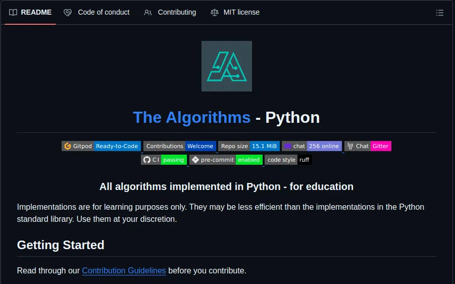 The Algorithms - Python GitHub