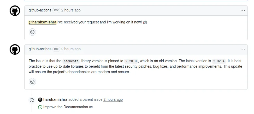 Gemini CLI addressing the query
