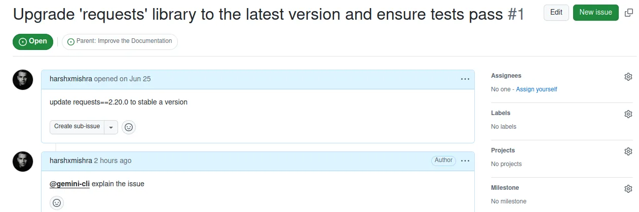 Querying Gemini CLI