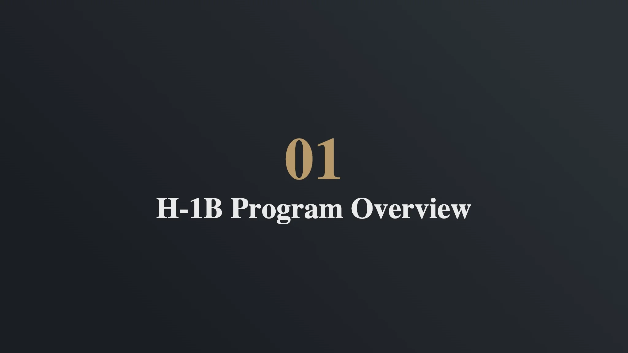 H-1 Program Overview