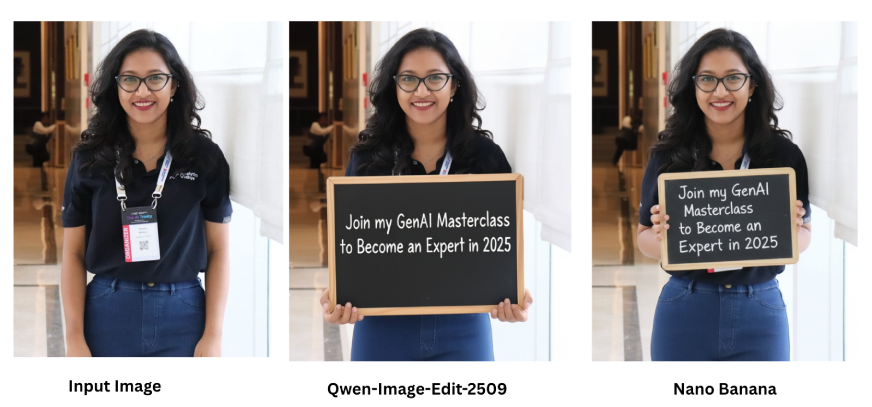 Qwen-Image-Edit-2509 | Image Edit with text