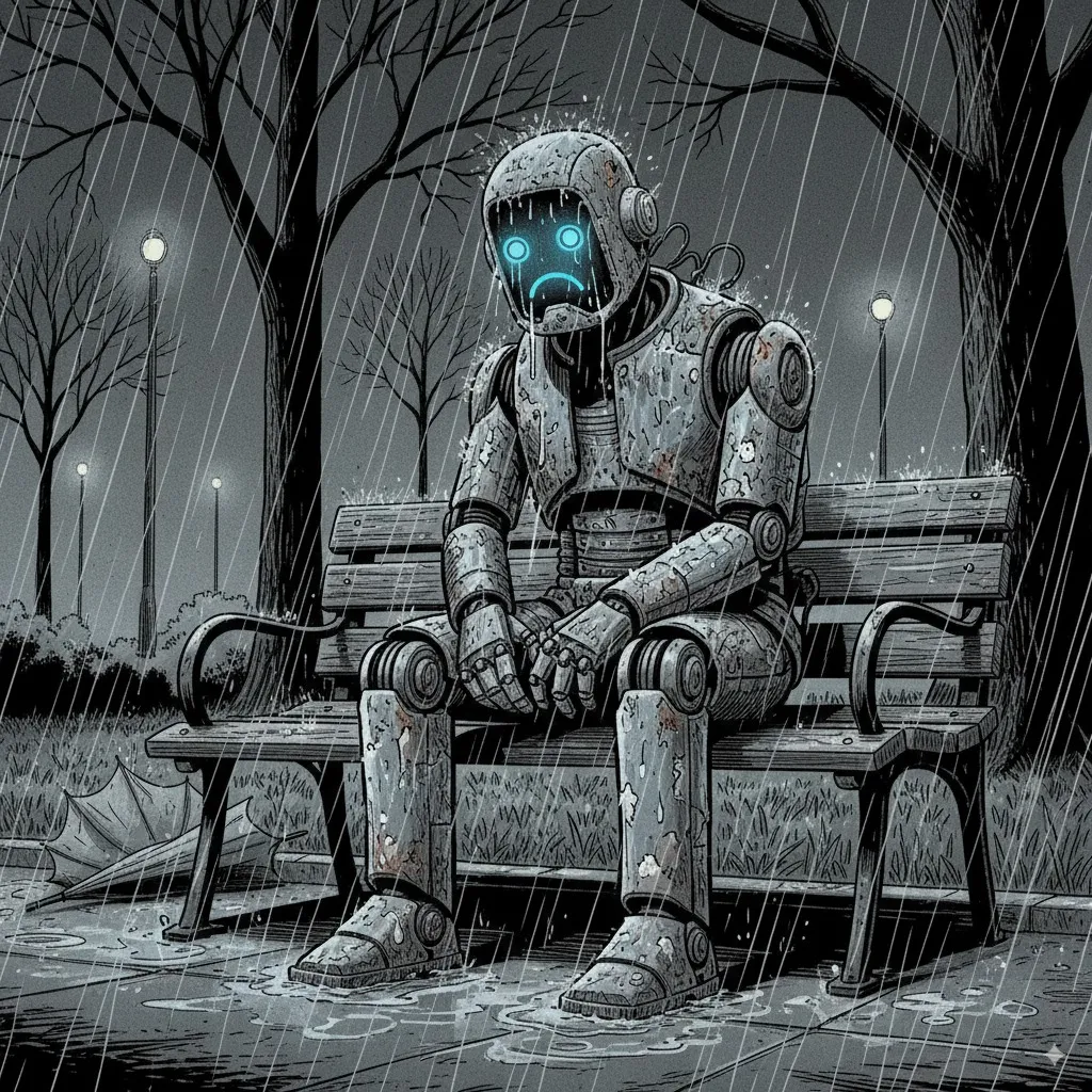 Sad robot