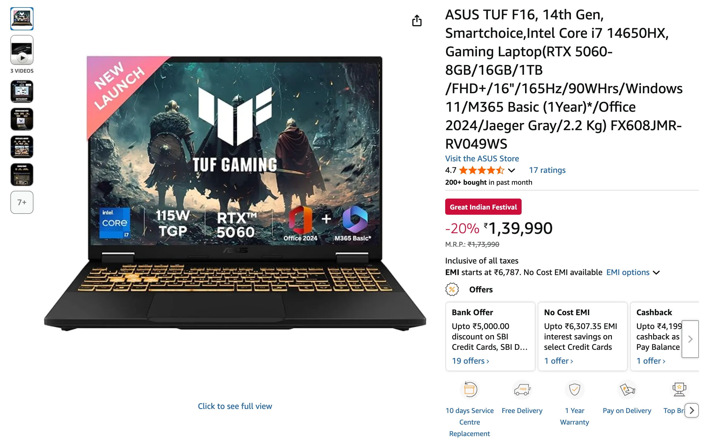 ASUS TUF Gaming F15 (FX608JMR)