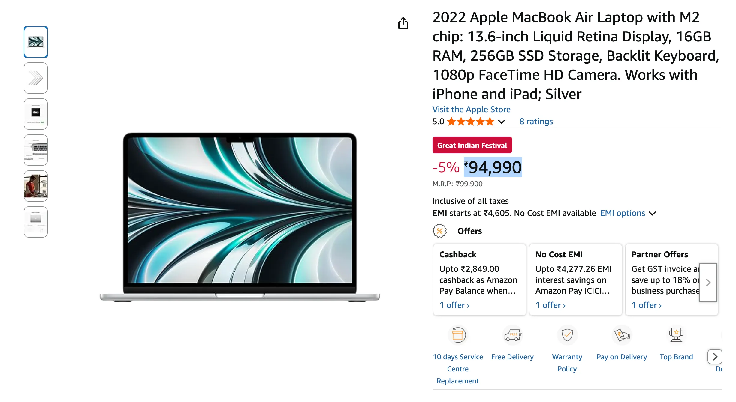 Apple MacBook Air 13 (M2, 2022)